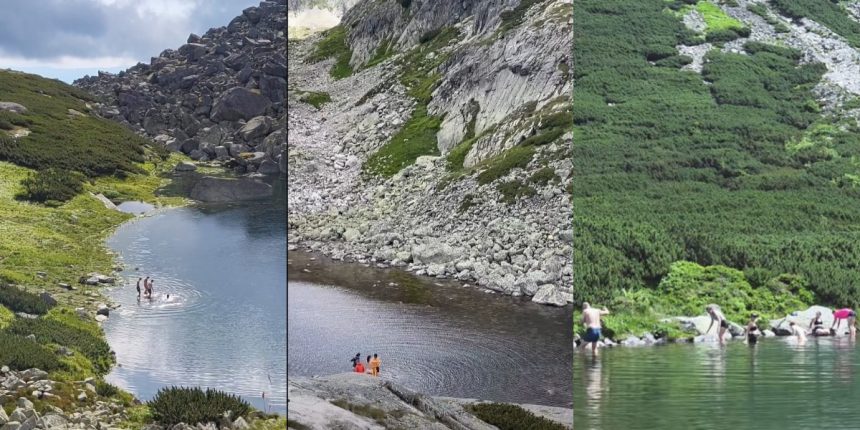 Na internete pribudaju videa na ktorych sa zahranicni turisti kupu v tatranskych plesach Hrozi im za to pokuta