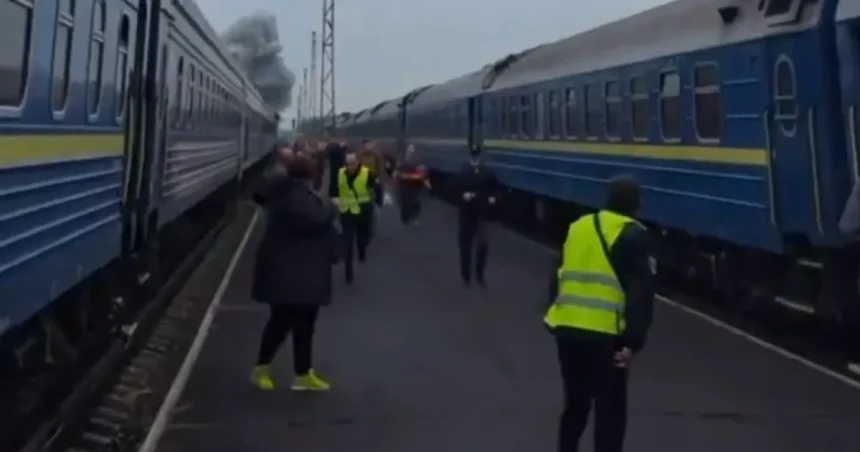 Ruský dron zasiahol vlak z Kyjeva do Varšavy
