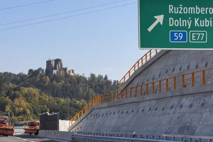 Nový úsek diaľnice D1 pri Hubovej je už otvorený pre motoristov