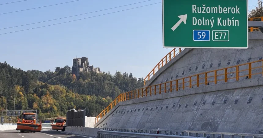 Nový úsek diaľnice D1 pri Hubovej je už otvorený pre motoristov